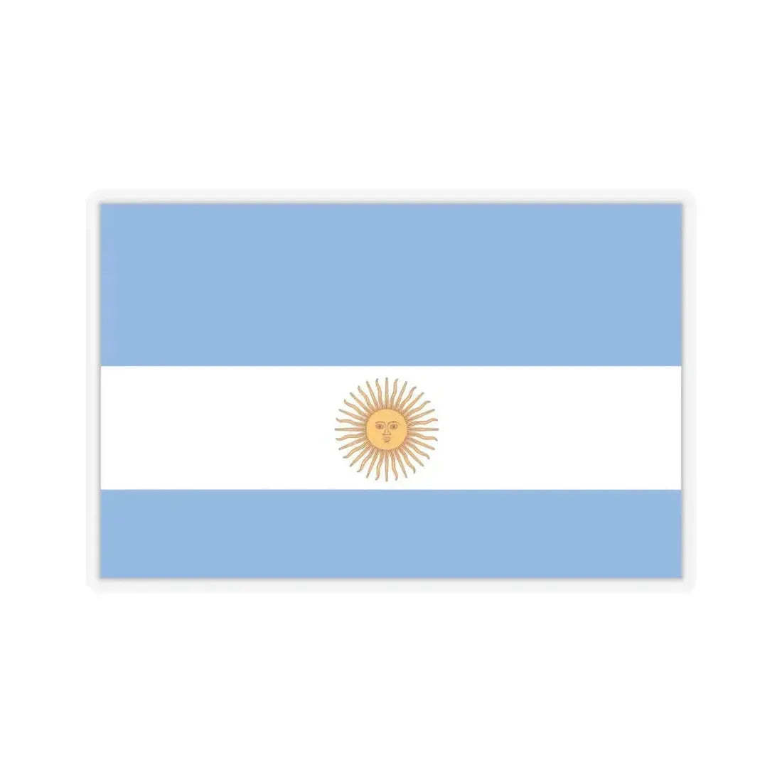 Flag de Marina Argentina 1818 - STICKER Vinyl Kiss-Cut Decal 6 Inch Transparent - The Sticker Space