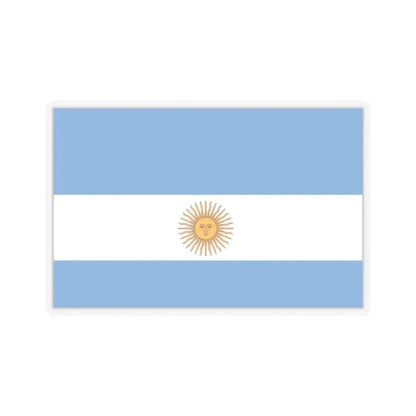 Flag de Marina Argentina 1818 - STICKER Vinyl Kiss-Cut Decal 6 Inch Transparent - The Sticker Space