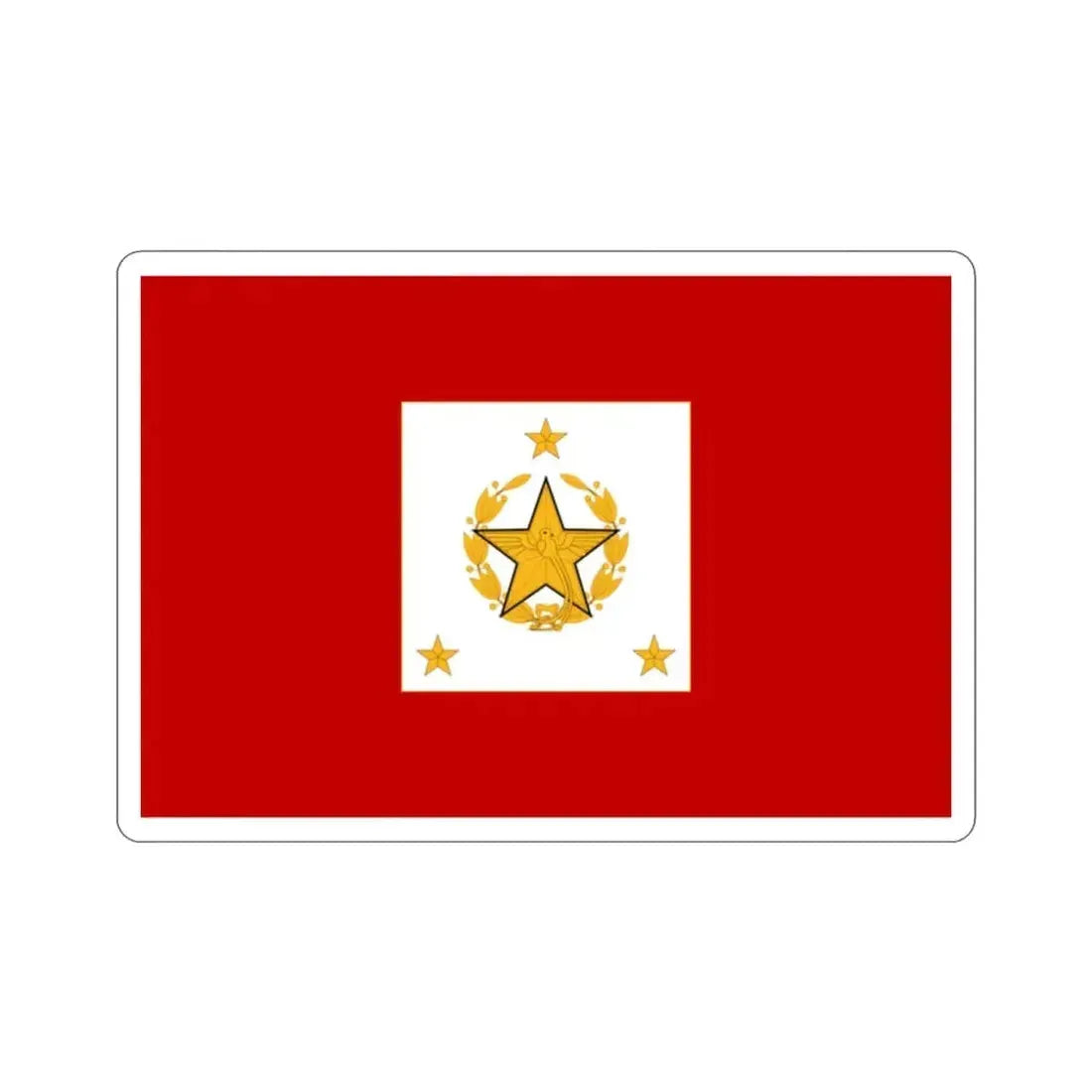 Flag for the Chief of the General Staff (Guatemala) STICKER Vinyl Die-Cut Decal 2 Inch - The Sticker Space