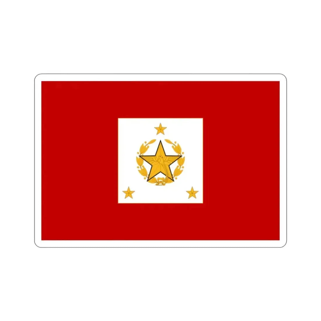 Flag for the Chief of the General Staff (Guatemala) STICKER Vinyl Die-Cut Decal 2 Inch - The Sticker Space