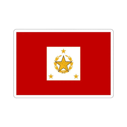 Flag for the Chief of the General Staff (Guatemala) STICKER Vinyl Die-Cut Decal 2 Inch - The Sticker Space