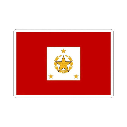 Flag for the Chief of the General Staff (Guatemala) STICKER Vinyl Die-Cut Decal 3 Inch - The Sticker Space