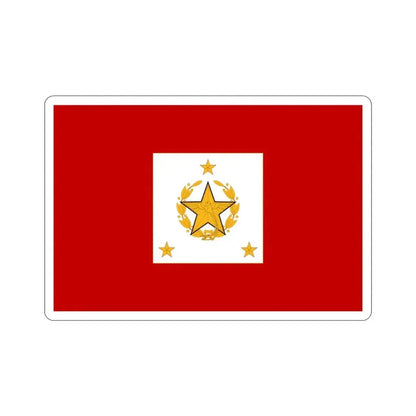 Flag for the Chief of the General Staff (Guatemala) STICKER Vinyl Die-Cut Decal 3 Inch - The Sticker Space