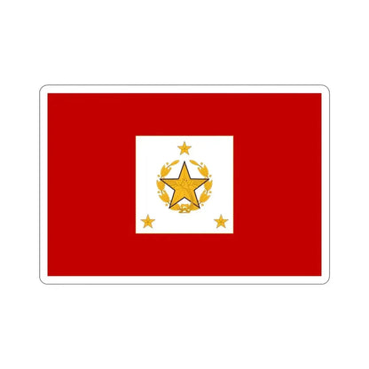 Flag for the Chief of the General Staff (Guatemala) STICKER Vinyl Die-Cut Decal 4 Inch - The Sticker Space