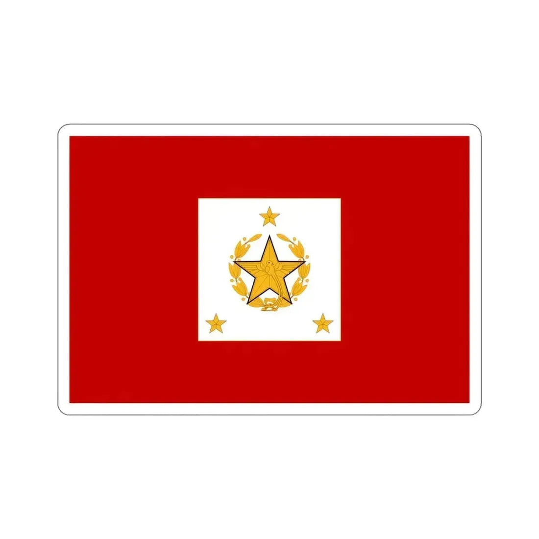 Flag for the Chief of the General Staff (Guatemala) STICKER Vinyl Die-Cut Decal 5 Inch - The Sticker Space