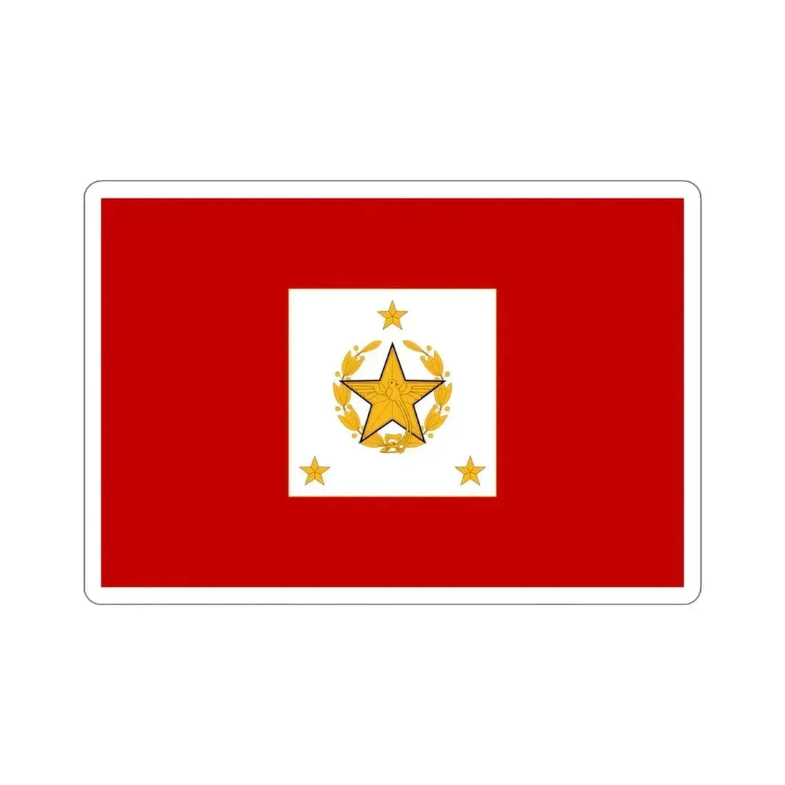 Flag for the Chief of the General Staff (Guatemala) STICKER Vinyl Die-Cut Decal 5 Inch - The Sticker Space