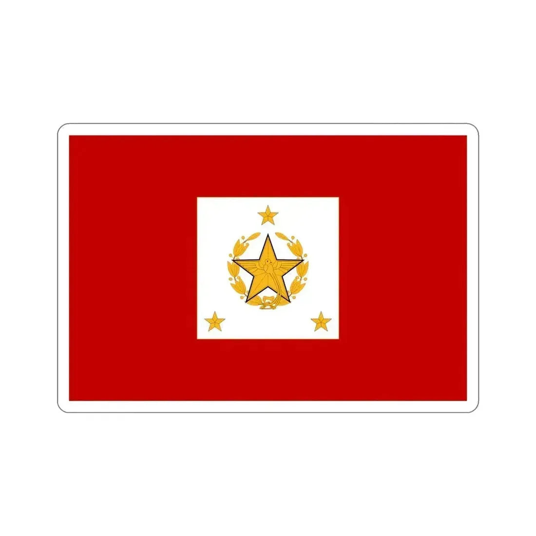 Flag for the Chief of the General Staff (Guatemala) STICKER Vinyl Die-Cut Decal 6 Inch - The Sticker Space