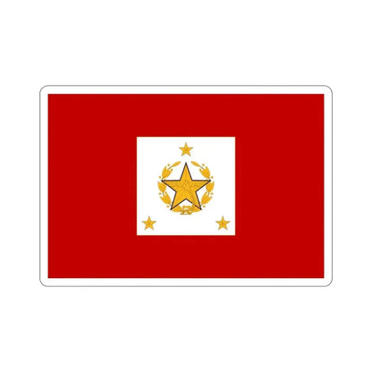 Flag for the Chief of the General Staff (Guatemala) STICKER Vinyl Die-Cut Decal 6 Inch - The Sticker Space