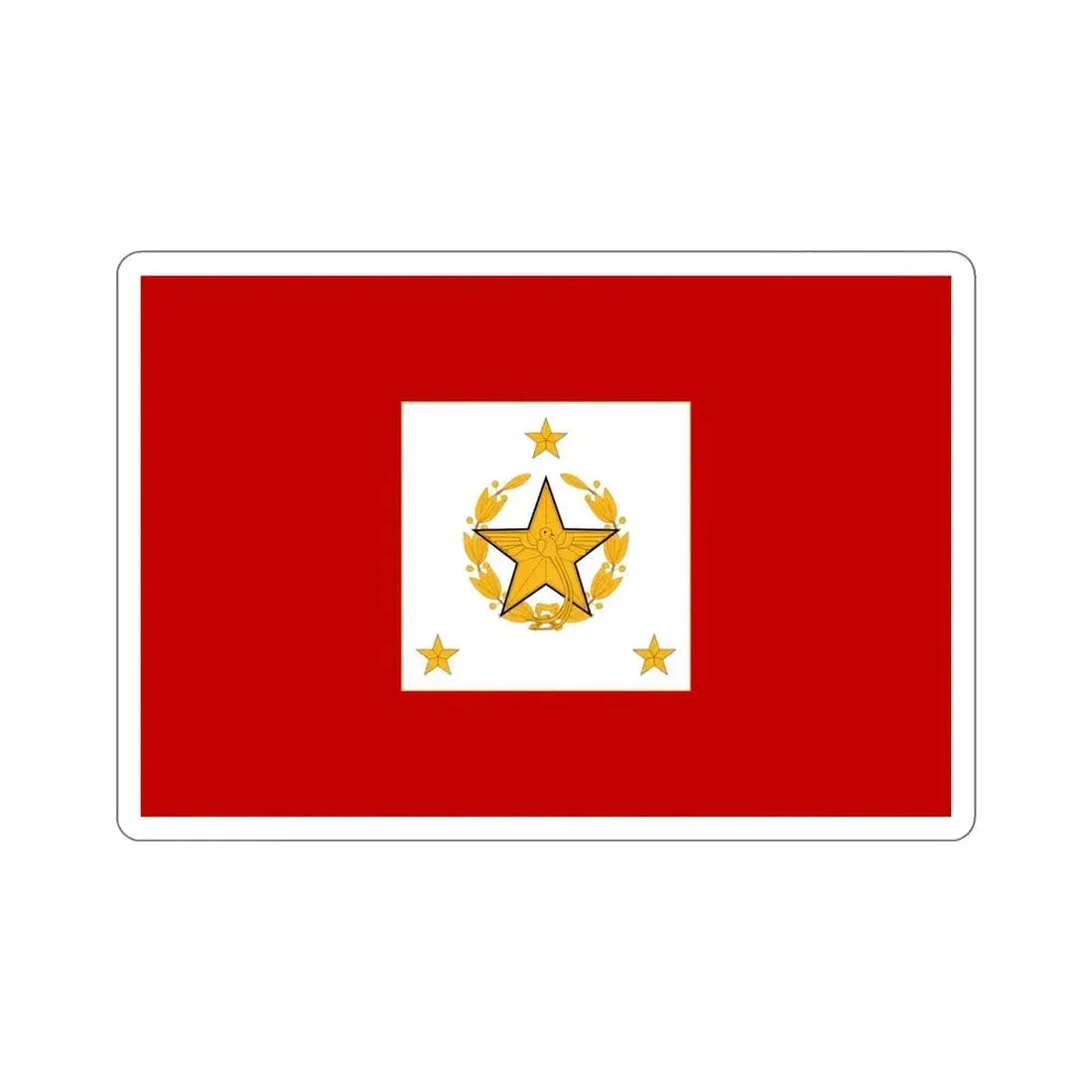 Flag for the Chief of the General Staff (Guatemala) STICKER Vinyl Die-Cut Decal 6 Inch - The Sticker Space
