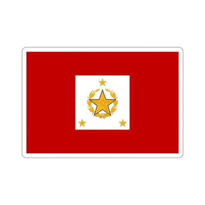 Flag for the Chief of the General Staff (Guatemala) STICKER Vinyl Die-Cut Decal 6 Inch - The Sticker Space