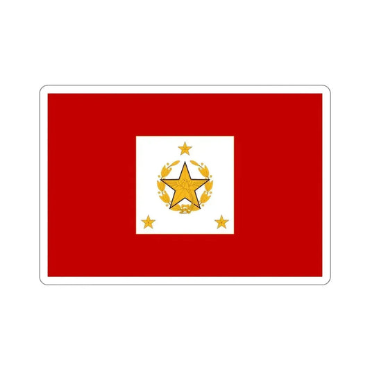 Flag for the Chief of the General Staff (Guatemala) STICKER Vinyl Die-Cut Decal 6 Inch - The Sticker Space