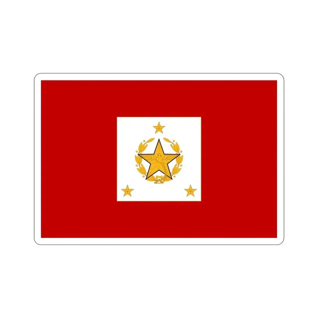 Flag for the Chief of the General Staff (Guatemala) STICKER Vinyl Die-Cut Decal - The Sticker Space