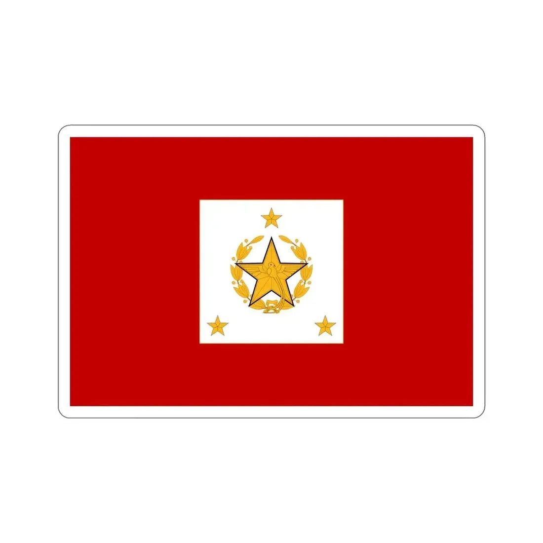 Flag for the Chief of the General Staff (Guatemala) STICKER Vinyl Die-Cut Decal - The Sticker Space