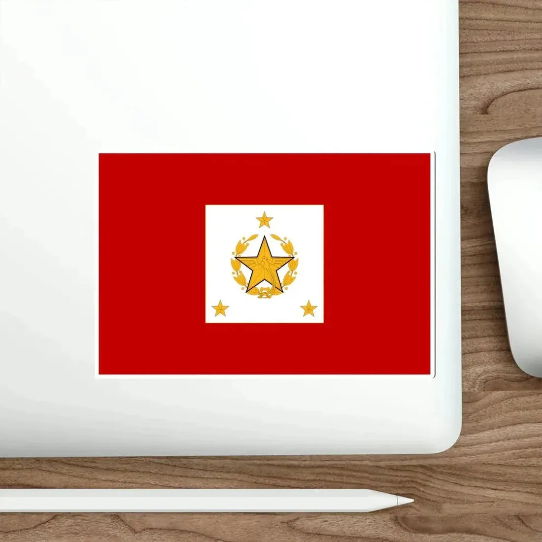 Flag for the Chief of the General Staff (Guatemala) STICKER Vinyl Die-Cut Decal - The Sticker Space