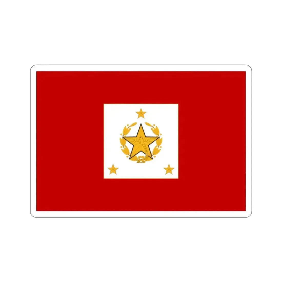 Flag for the Chief of the General Staff (Guatemala) STICKER Vinyl Die-Cut Decal - The Sticker Space