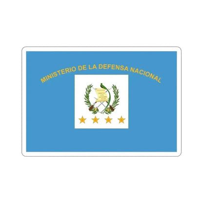 Flag for the Minister of Defence (Guatemala) STICKER Vinyl Die-Cut Decal 3 Inch - The Sticker Space