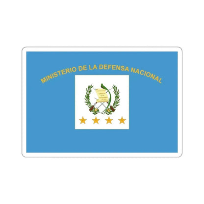 Flag for the Minister of Defence (Guatemala) STICKER Vinyl Die-Cut Decal 3 Inch - The Sticker Space
