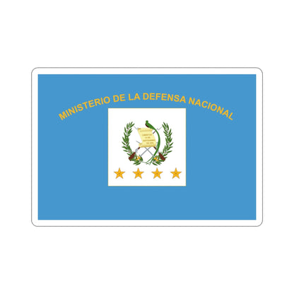 Flag for the Minister of Defence (Guatemala) STICKER Vinyl Die-Cut Decal-4 Inch-The Sticker Space
