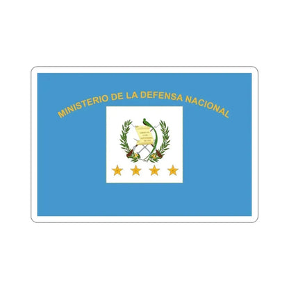 Flag for the Minister of Defence (Guatemala) STICKER Vinyl Die-Cut Decal 5 Inch - The Sticker Space