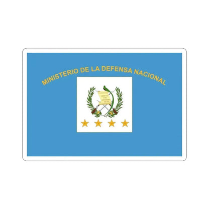 Flag for the Minister of Defence (Guatemala) STICKER Vinyl Die-Cut Decal 5 Inch - The Sticker Space