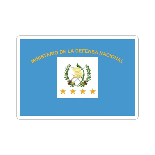 Flag for the Minister of Defence (Guatemala) STICKER Vinyl Die-Cut Decal-6 Inch-The Sticker Space