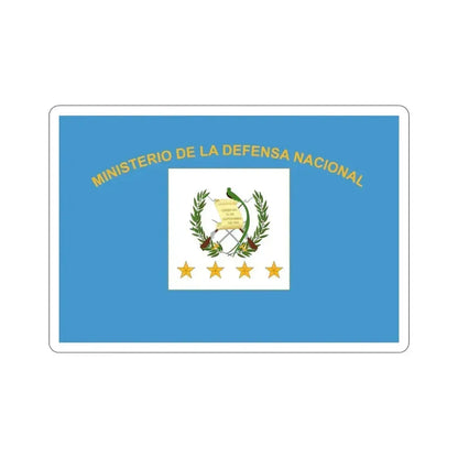 Flag for the Minister of Defence (Guatemala) STICKER Vinyl Die-Cut Decal 6 Inch - The Sticker Space
