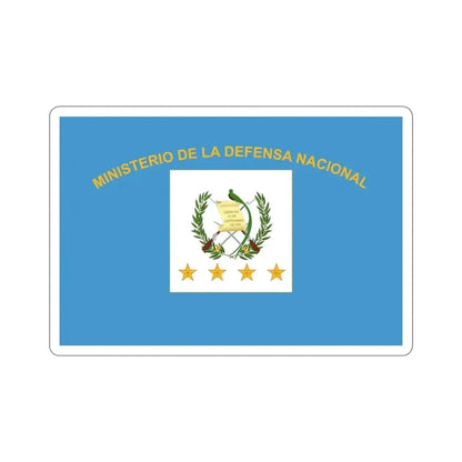 Flag for the Minister of Defence (Guatemala) STICKER Vinyl Die-Cut Decal 6 Inch - The Sticker Space