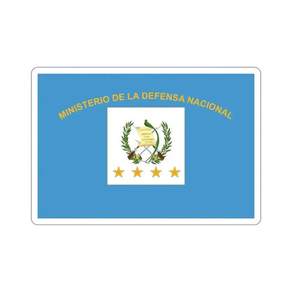 Flag for the Minister of Defence (Guatemala) STICKER Vinyl Die-Cut Decal - The Sticker Space