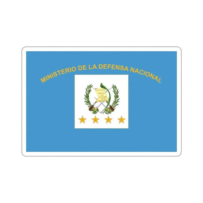 Flag for the Minister of Defence (Guatemala) STICKER Vinyl Die-Cut Decal - The Sticker Space