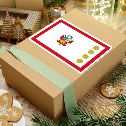 Flag for the Minister of Defense Peru (Peru) STICKER Vinyl Kiss-Cut Decal - The Sticker Space