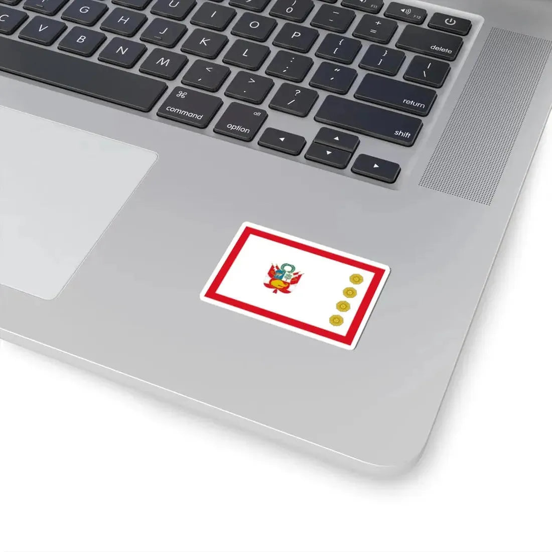 Flag for the Minister of Defense Peru (Peru) STICKER Vinyl Kiss-Cut Decal - The Sticker Space