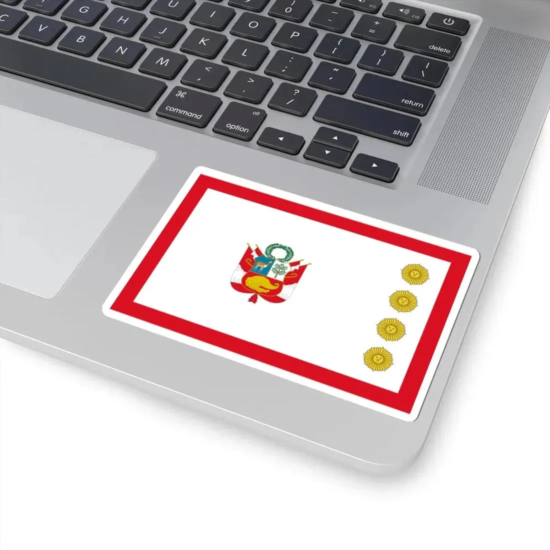 Flag for the Minister of Defense Peru (Peru) STICKER Vinyl Kiss-Cut Decal - The Sticker Space