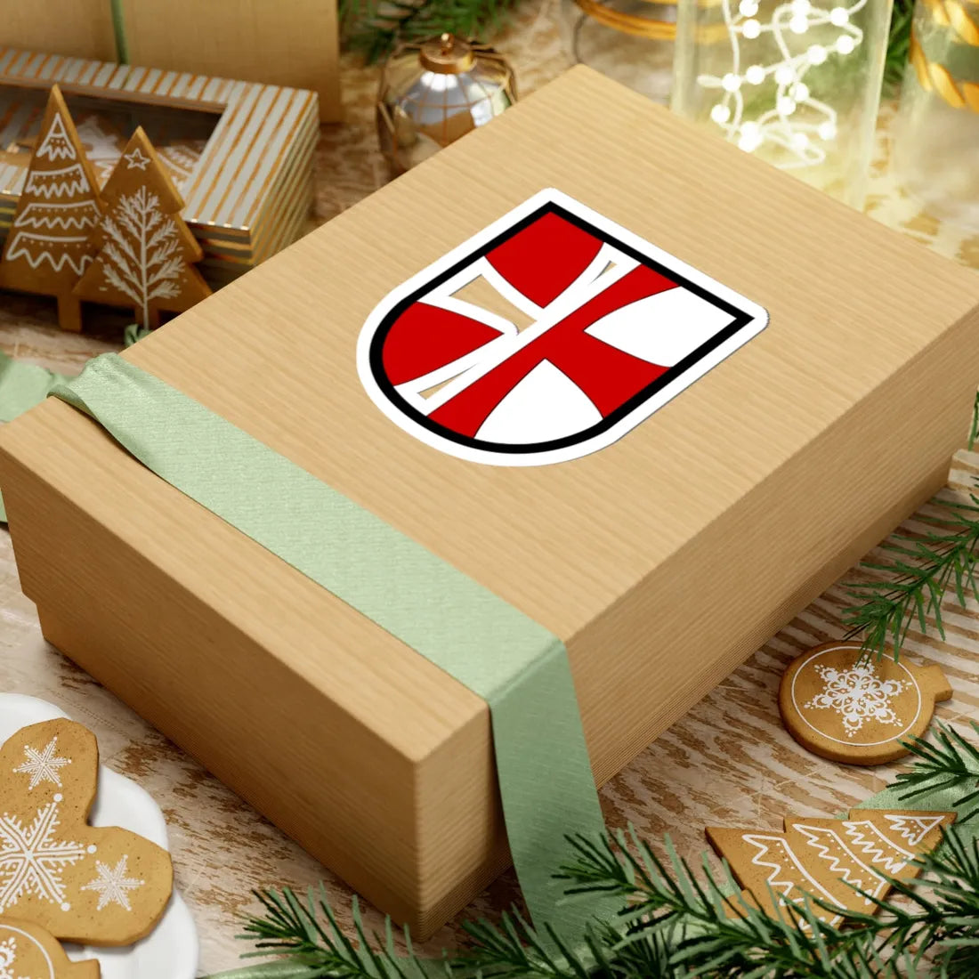 Flag from St. Florian (Austria) (Coat of Arms) STICKER Vinyl Kiss-Cut Decal - The Sticker Space