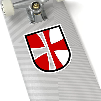 Flag from St. Florian (Austria) (Coat of Arms) STICKER Vinyl Kiss-Cut Decal - The Sticker Space