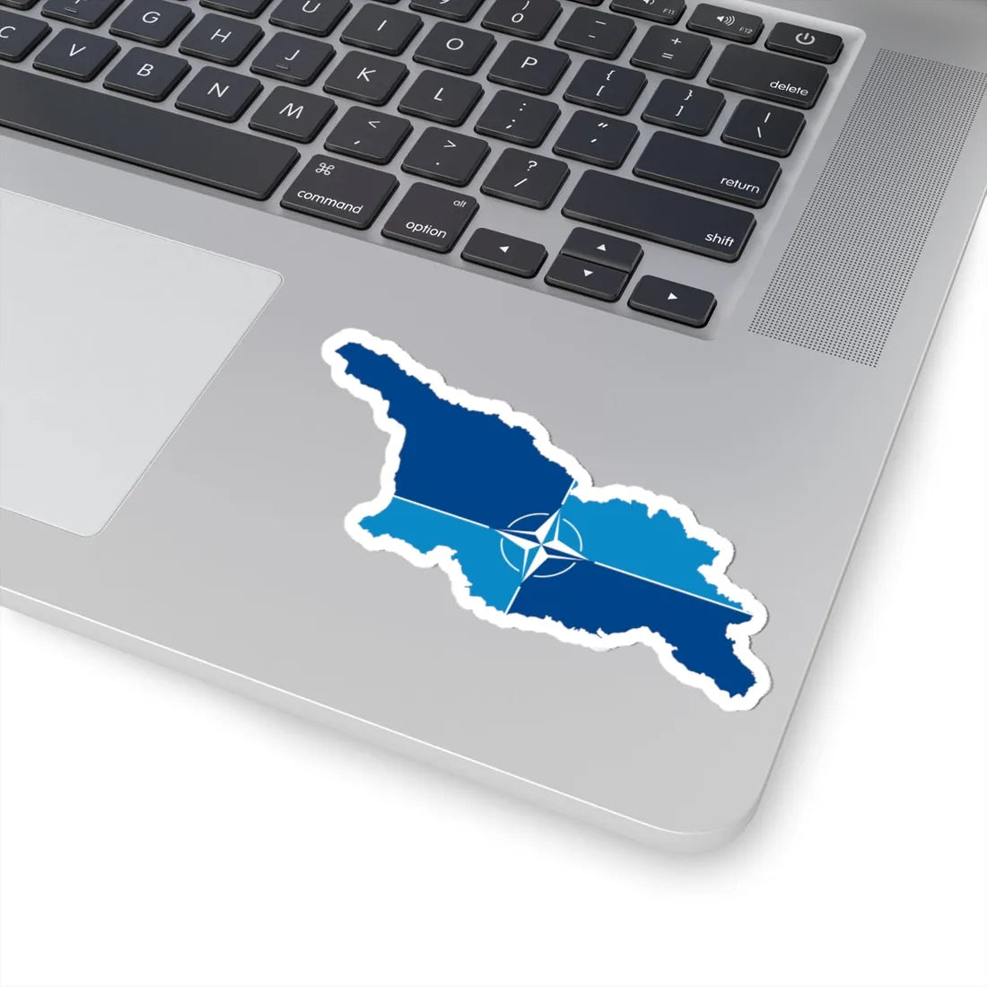 Flag map Georgia-NATO (Georgia) STICKER Vinyl Kiss-Cut Decal - The Sticker Space