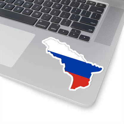 Flag-map of Abkhazia-Russia (Russia) STICKER Vinyl Kiss-Cut Decal - The Sticker Space