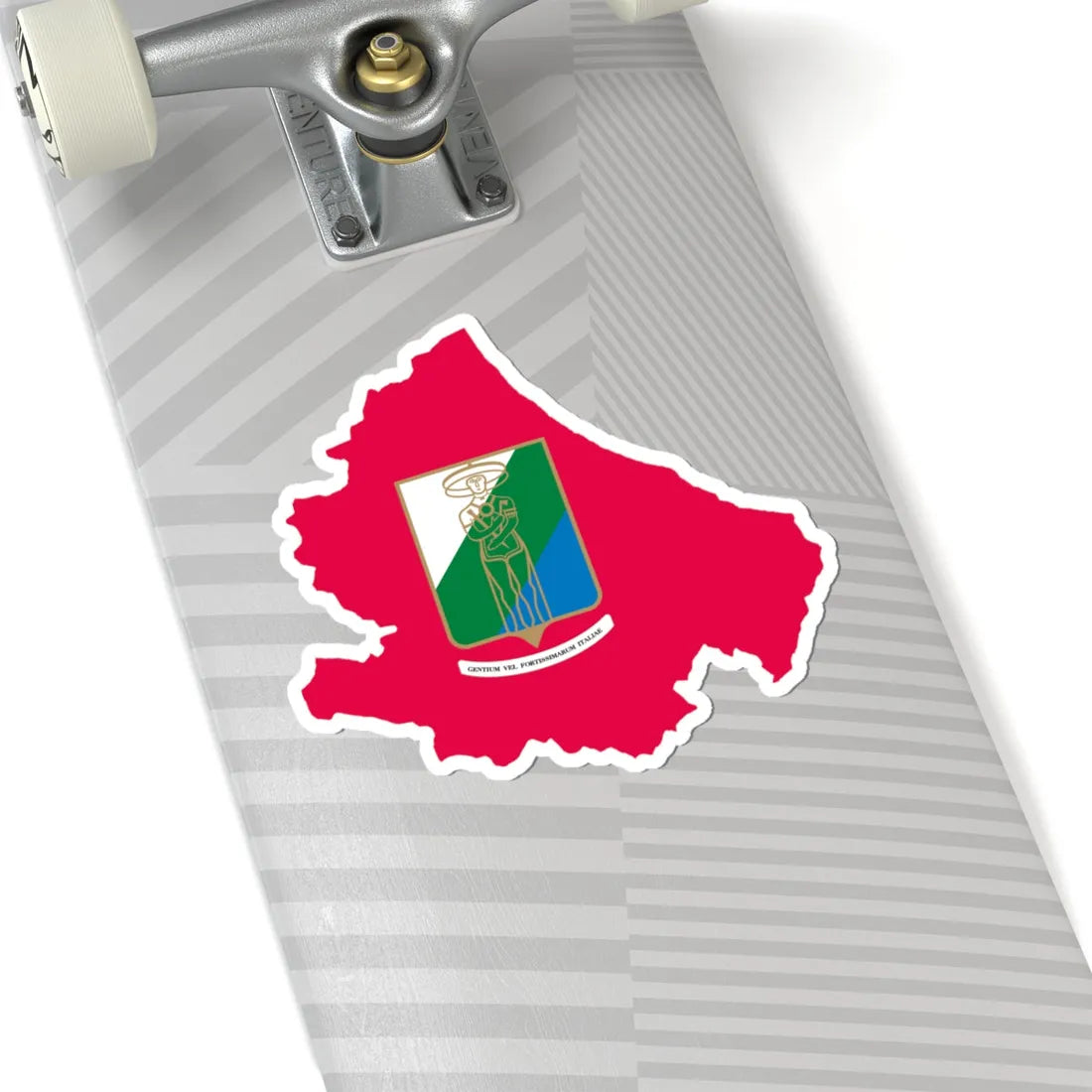 Flag map of Abruzzo (Italy) STICKER Vinyl Kiss-Cut Decal - The Sticker Space