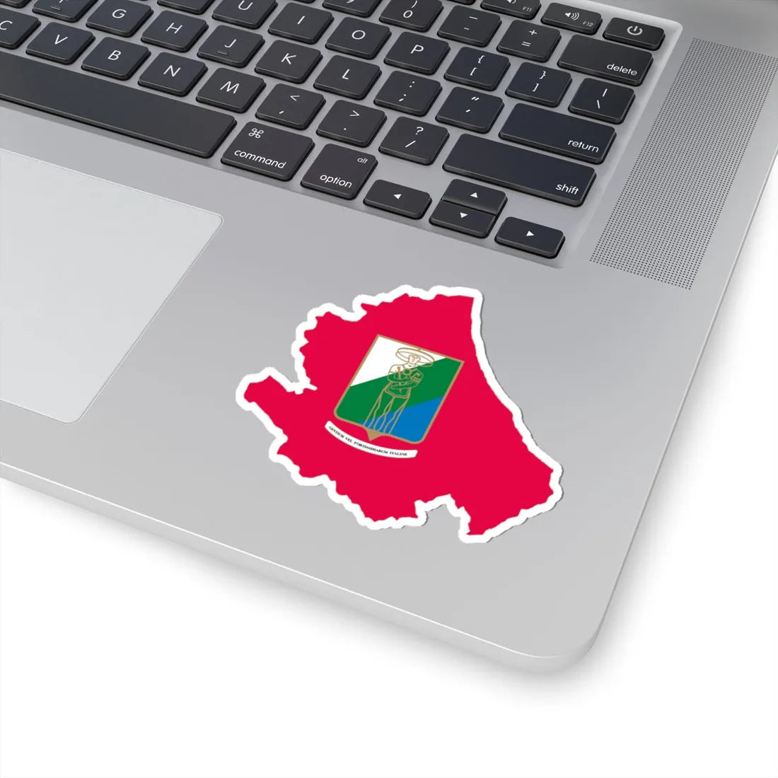 Flag map of Abruzzo (Italy) STICKER Vinyl Kiss-Cut Decal - The Sticker Space