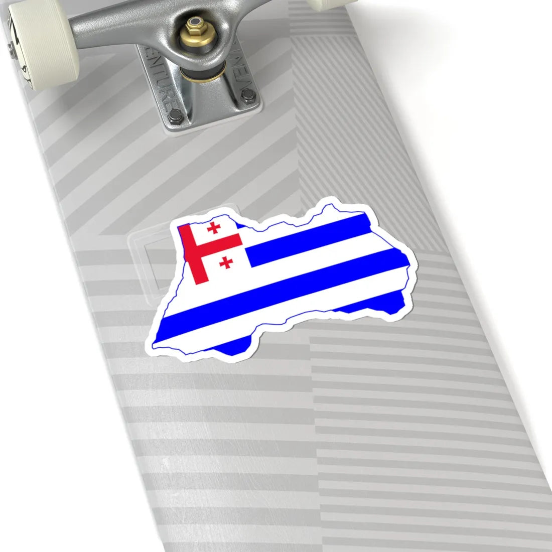 Flag map of Adjara (Georgia) STICKER Vinyl Kiss-Cut Decal - The Sticker Space