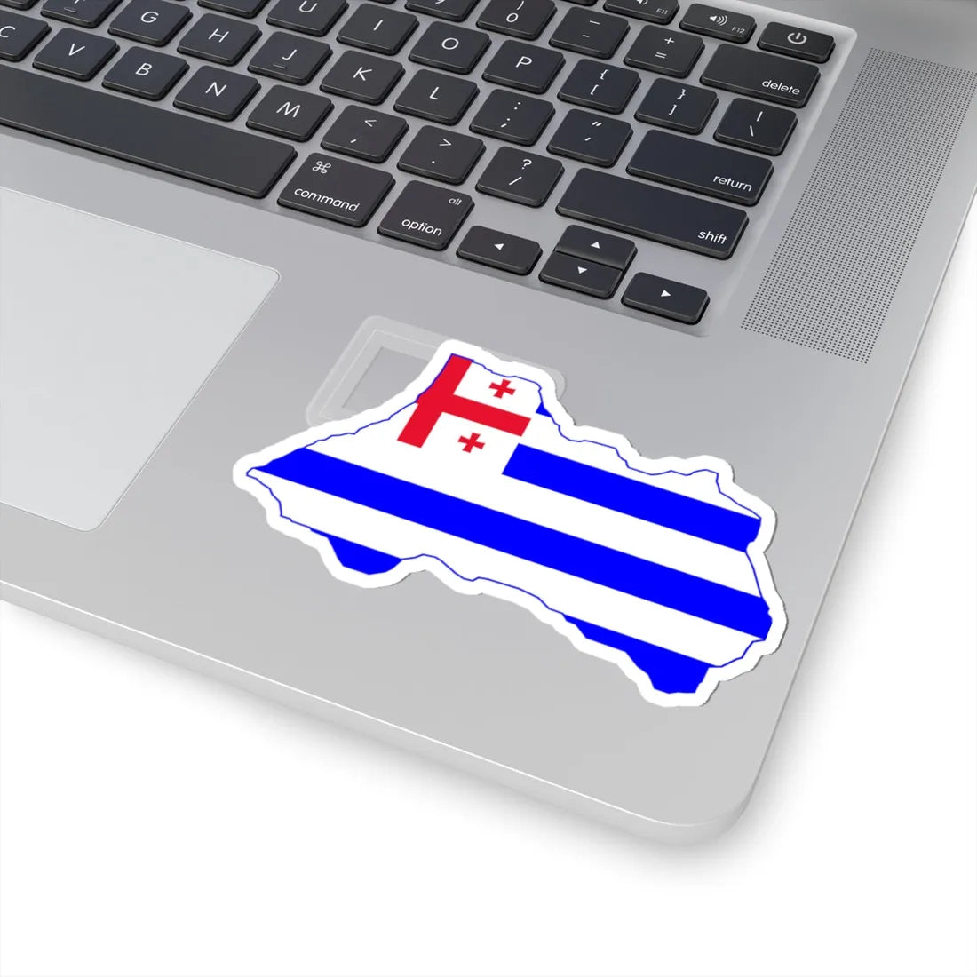 Flag map of Adjara (Georgia) STICKER Vinyl Kiss-Cut Decal - The Sticker Space