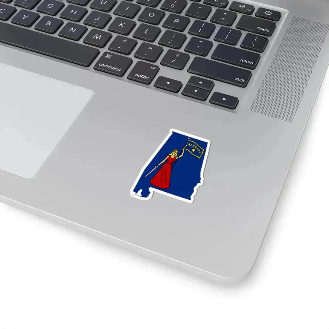 Flag-map of Alabama 1861 (United States) STICKER Vinyl Kiss-Cut Decal - The Sticker Space
