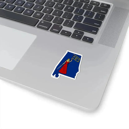 Flag-map of Alabama 1861 (United States) STICKER Vinyl Kiss-Cut Decal - The Sticker Space