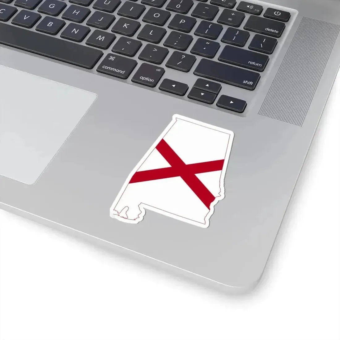 Flag-map of Alabama (United States) STICKER Vinyl Kiss-Cut Decal - The Sticker Space