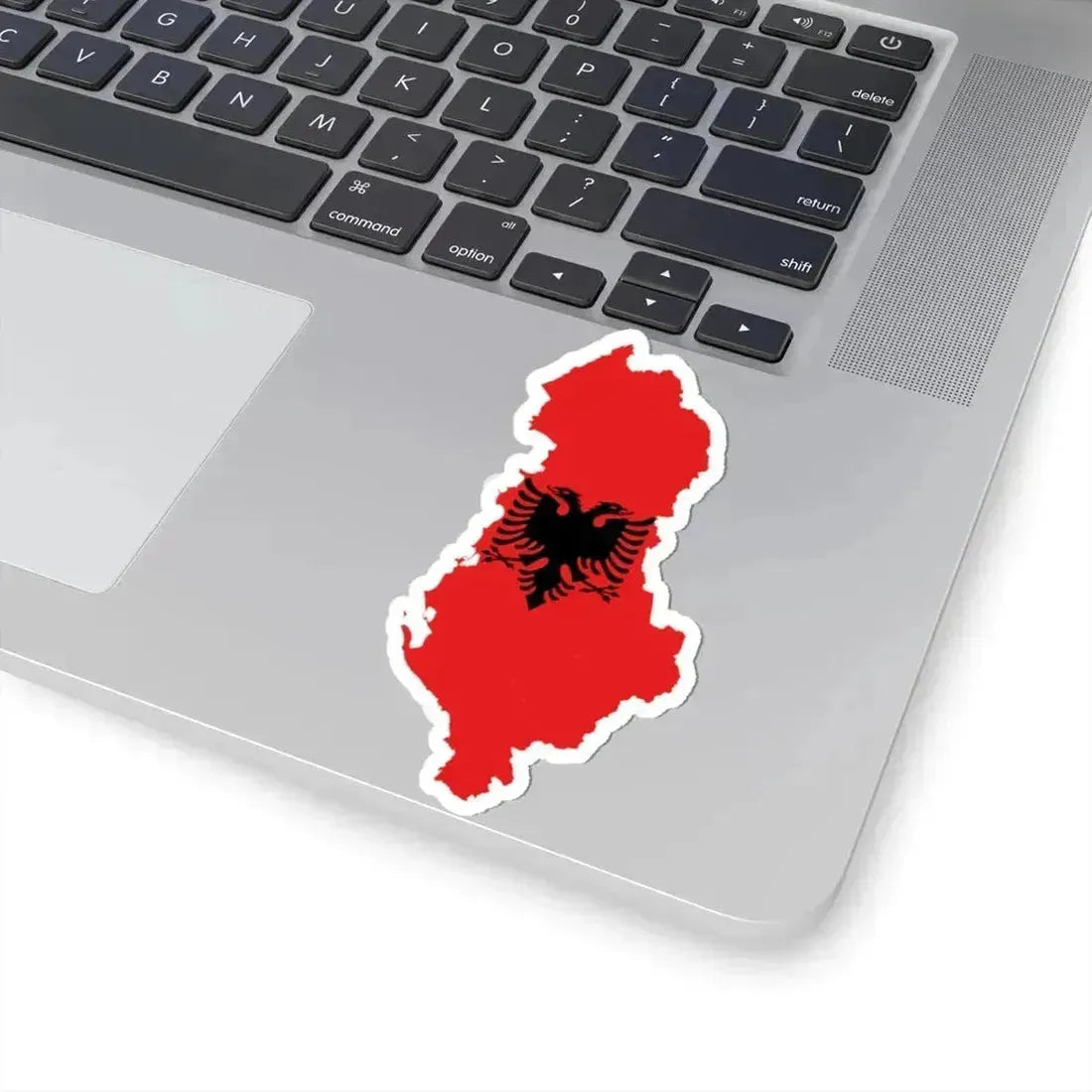 Flag-map of Albania (Albania) STICKER Vinyl Kiss-Cut Decal - The Sticker Space