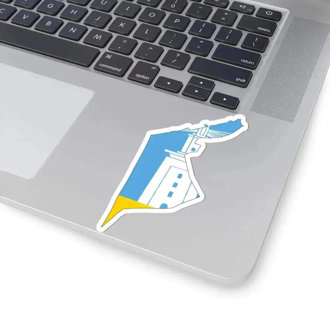 Flag map of Alexandria (Egypt) STICKER Vinyl Kiss-Cut Decal - The Sticker Space