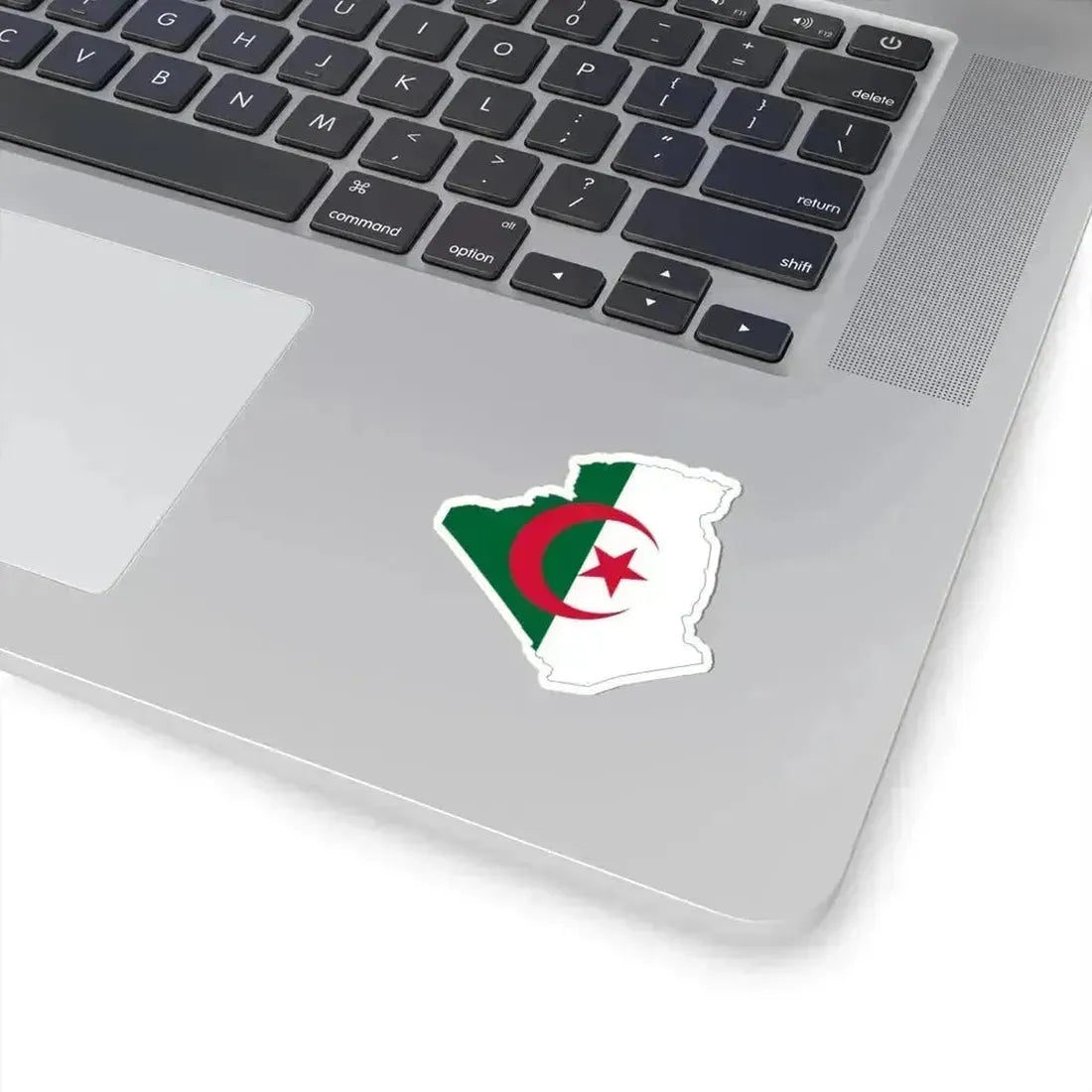 Flag map of Algeria (Algeria) STICKER Vinyl Kiss-Cut Decal - The Sticker Space