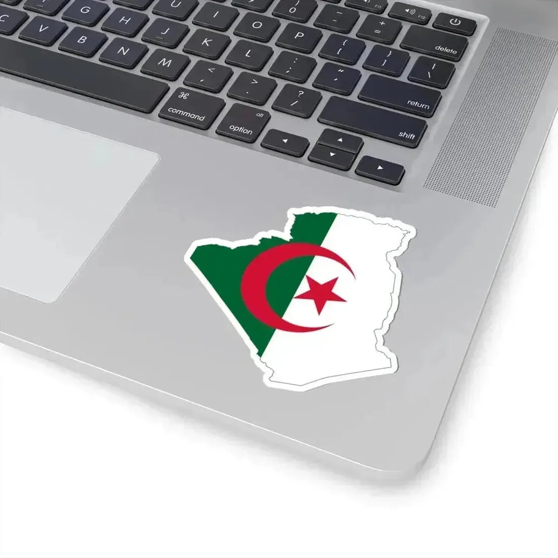 Flag map of Algeria (Algeria) STICKER Vinyl Kiss-Cut Decal - The Sticker Space
