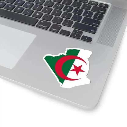 Flag-map of Algeria (Algeria) STICKER Vinyl Kiss-Cut Decal - The Sticker Space