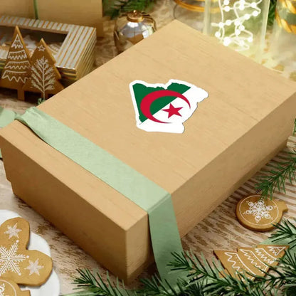 Flag-map of Algeria (Algeria) STICKER Vinyl Kiss-Cut Decal - The Sticker Space