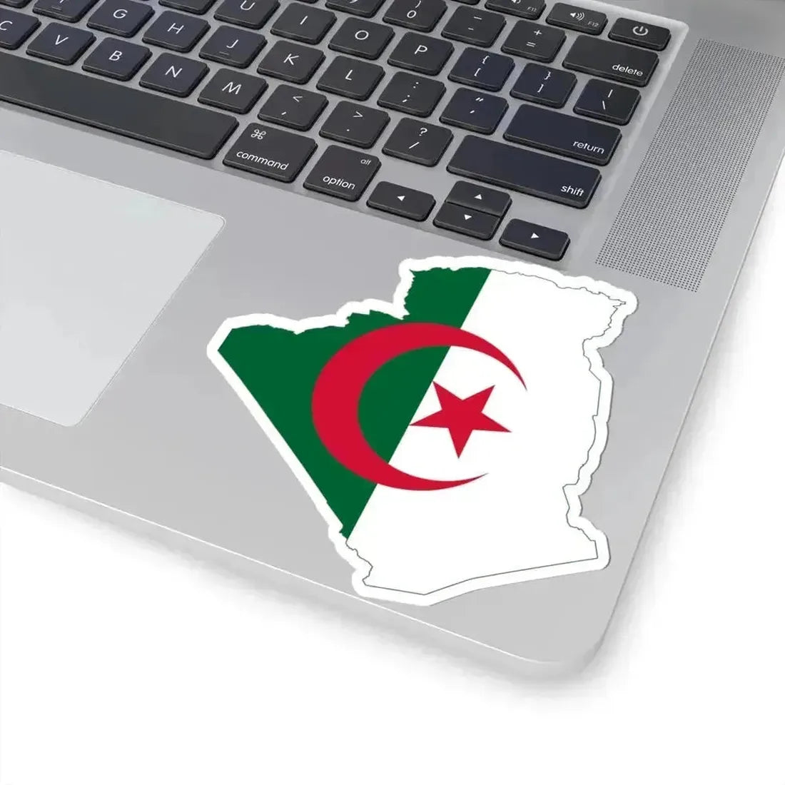 Flag map of Algeria (Algeria) STICKER Vinyl Kiss-Cut Decal - The Sticker Space